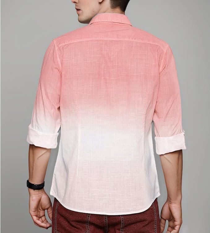 IndoPrimo Men's Cotton Casual Solid Shirt for Men Full Sleeves - Image 3