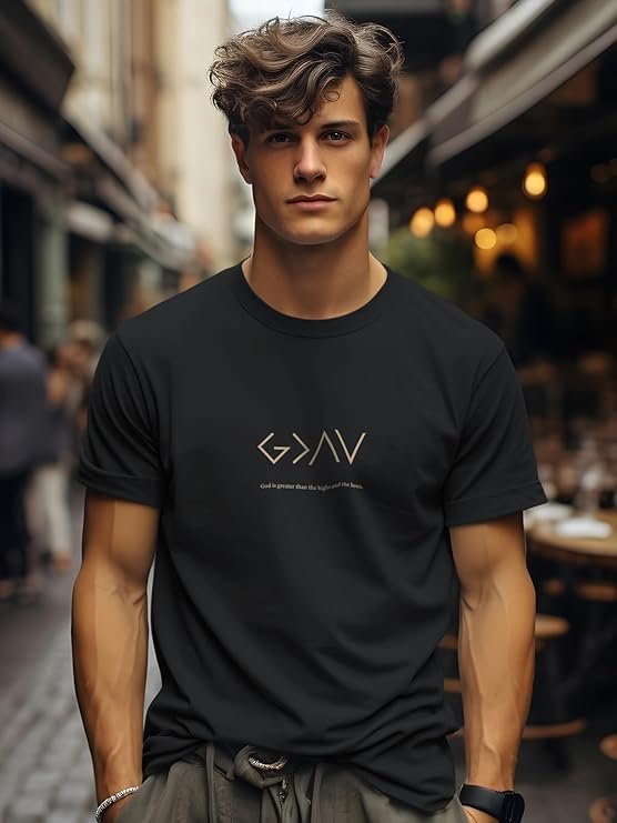 BULLMER Trendy Printed Cotton Blend Crew Neck/Round Neck Half Sleeve Tshirt for Men - Pack of 3 - Image 5