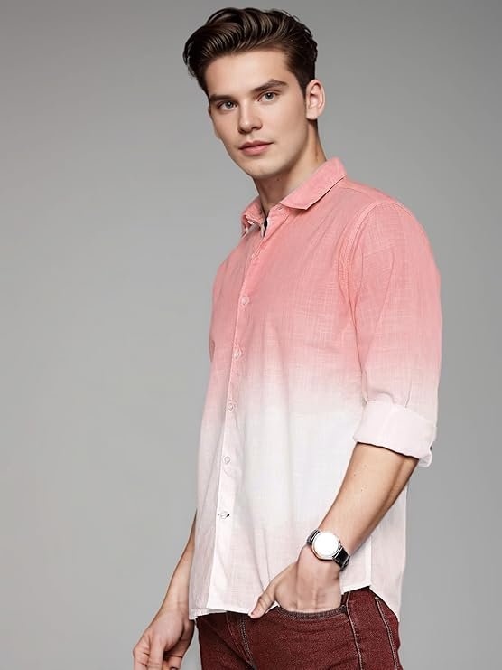 IndoPrimo Men's Cotton Casual Solid Shirt for Men Full Sleeves - Image 4