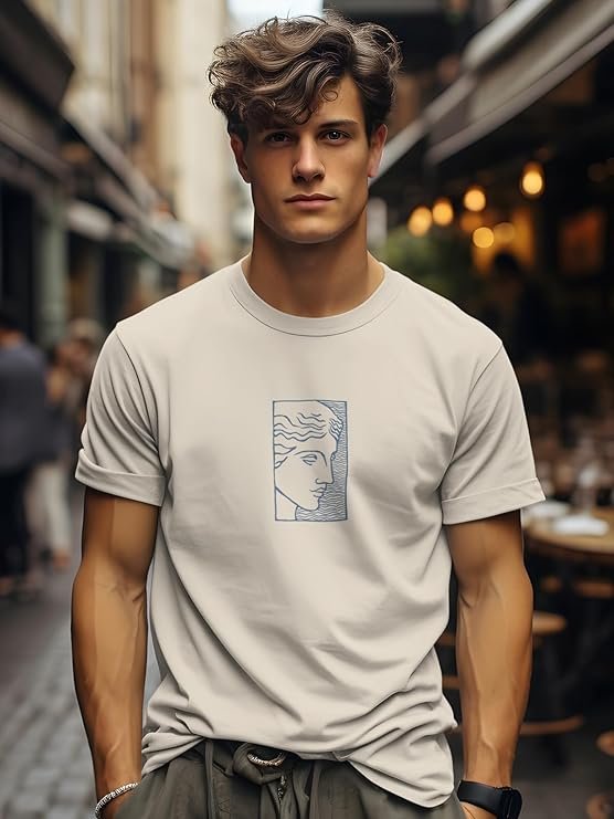 BULLMER Trendy Printed Cotton Blend Crew Neck/Round Neck Half Sleeve Tshirt for Men - Pack of 3 - Image 4