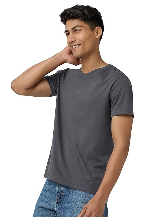 XYXX Men's Pace Super Combed Cotton Crew Neck Half Sleeve T-ShirtXYXX Men's Pace Super Combed Cotton Crew Neck Half Sleeve T-Shirt - Image 3