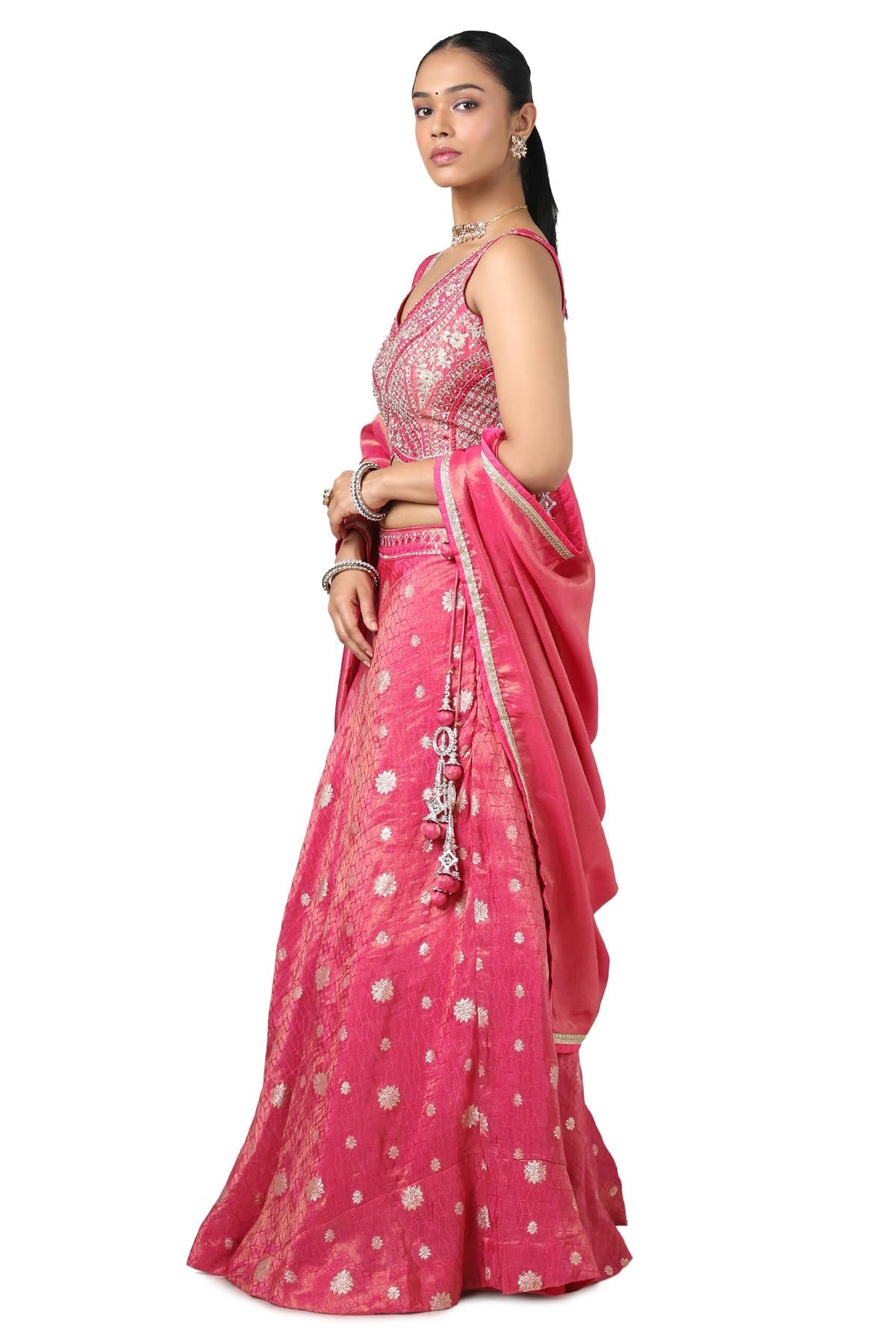 Soch Women's Pure Georgette Lehenga Choli (OWS5CD21620A_Fuchsia_XL) - Image 8