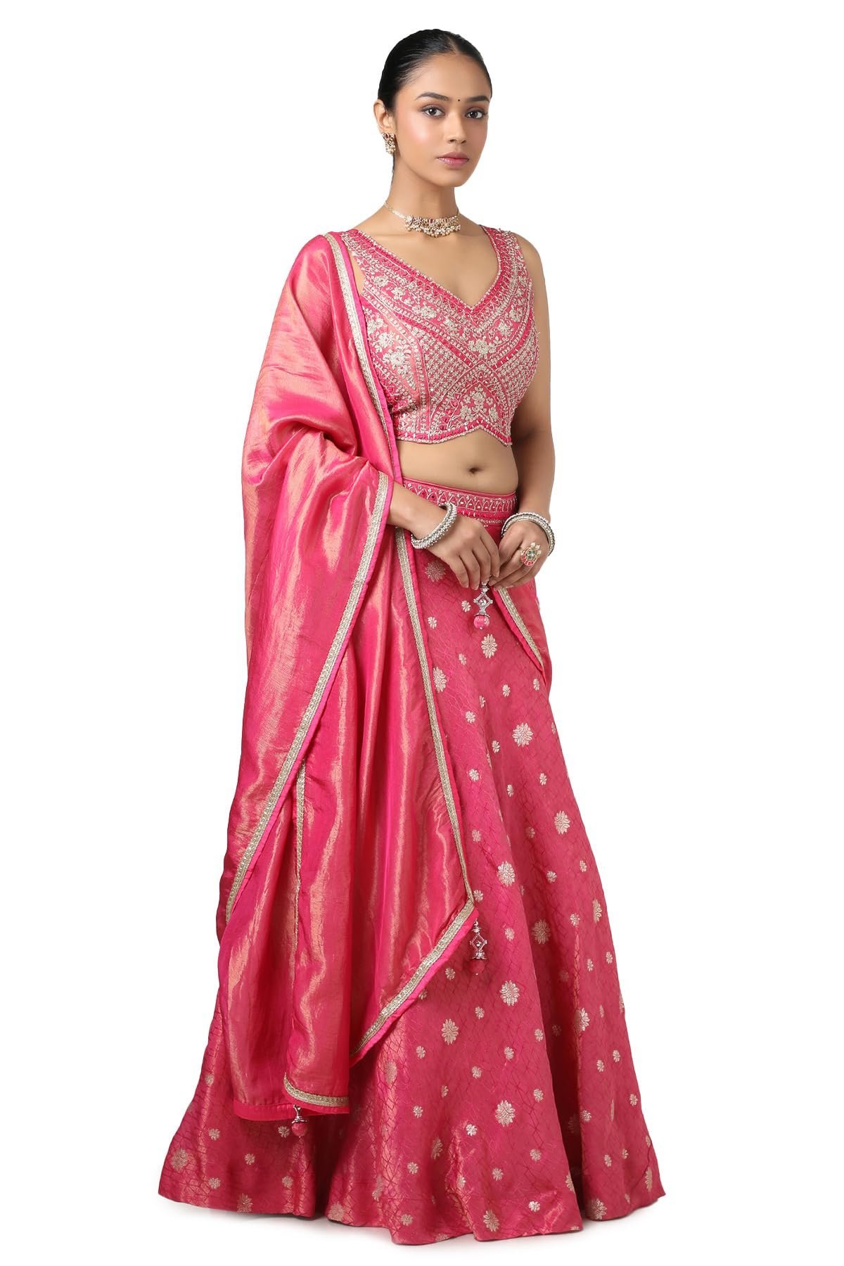 Soch Women's Pure Georgette Lehenga Choli (OWS5CD21620A_Fuchsia_XL) - Image 7