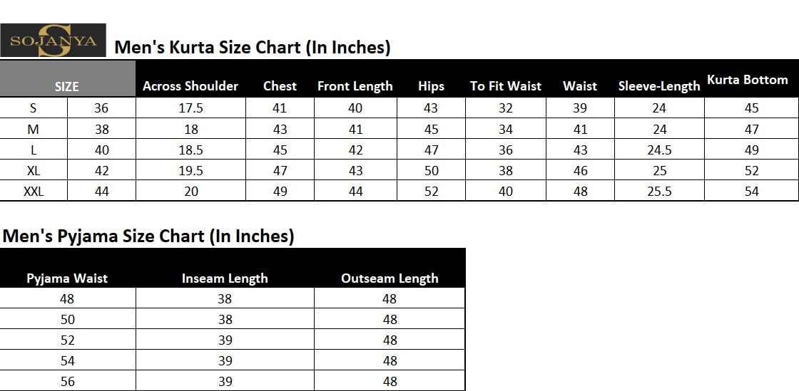 SOJANYA (Since 1958 Men's Jacquard Silk Kurta & Churidaar Pyjama - Image 6