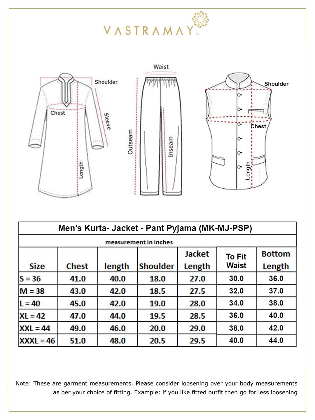 Vastramay Leaf Pattern Cotton Nehru Jacket with Kurta and Pyjama Set Elegant Ethnic Wear for Men - Image 3