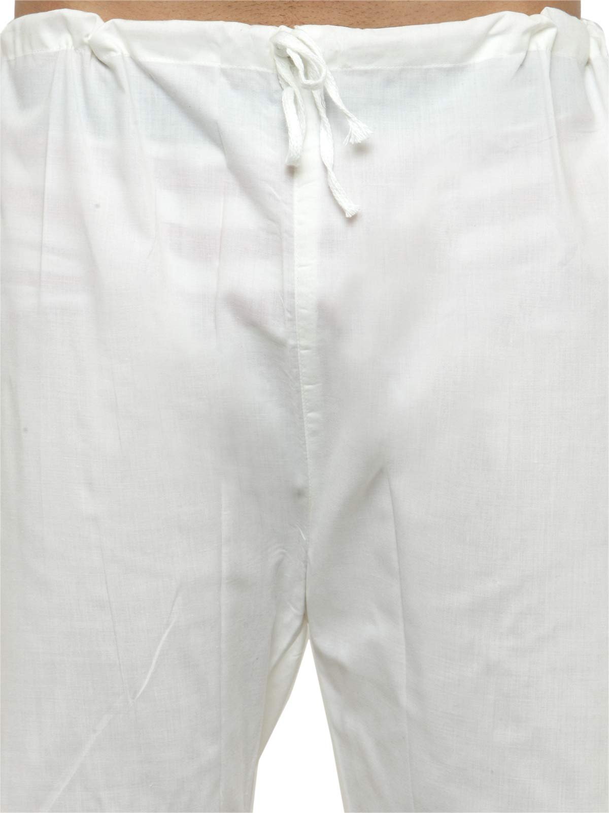 Jompers Men's Jacquard Silk Kurta and Pyjama(Silver,M) - Image 3